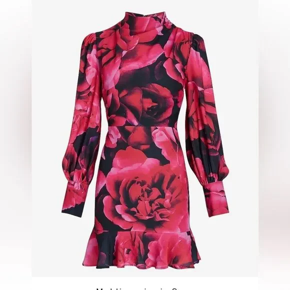 Express floral mini dress - Picture 2 of 5